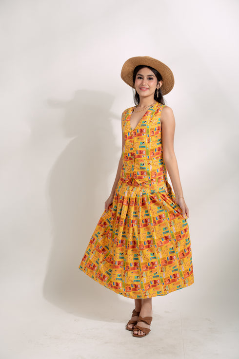 EMGEE by Get Spotted: Gloria Skirt in Batang 90s Fabric